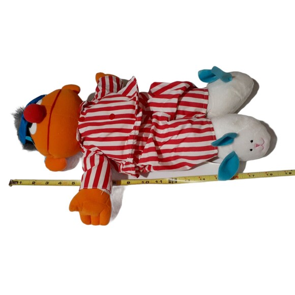 TYCO 1996 Sesame Street Sing & Snore Ernie Talking Plush Pajamas Working 19" Tal - Picture 3 of 7